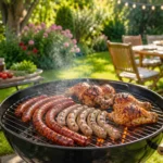 Merguez, chipolatas et cuisses de poulet de la Ferme de Julien pour le barbecue